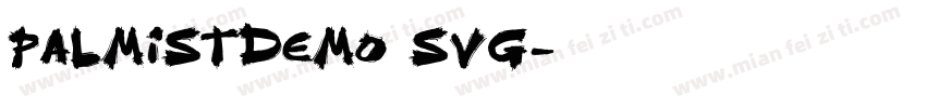 PalmistDEMO SVG字体转换